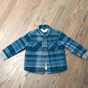 Sherpa-lined Tea Collection shirt jacket
